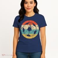 Soccer Retro Soccer Ball Women's T-Shirt thumb 4