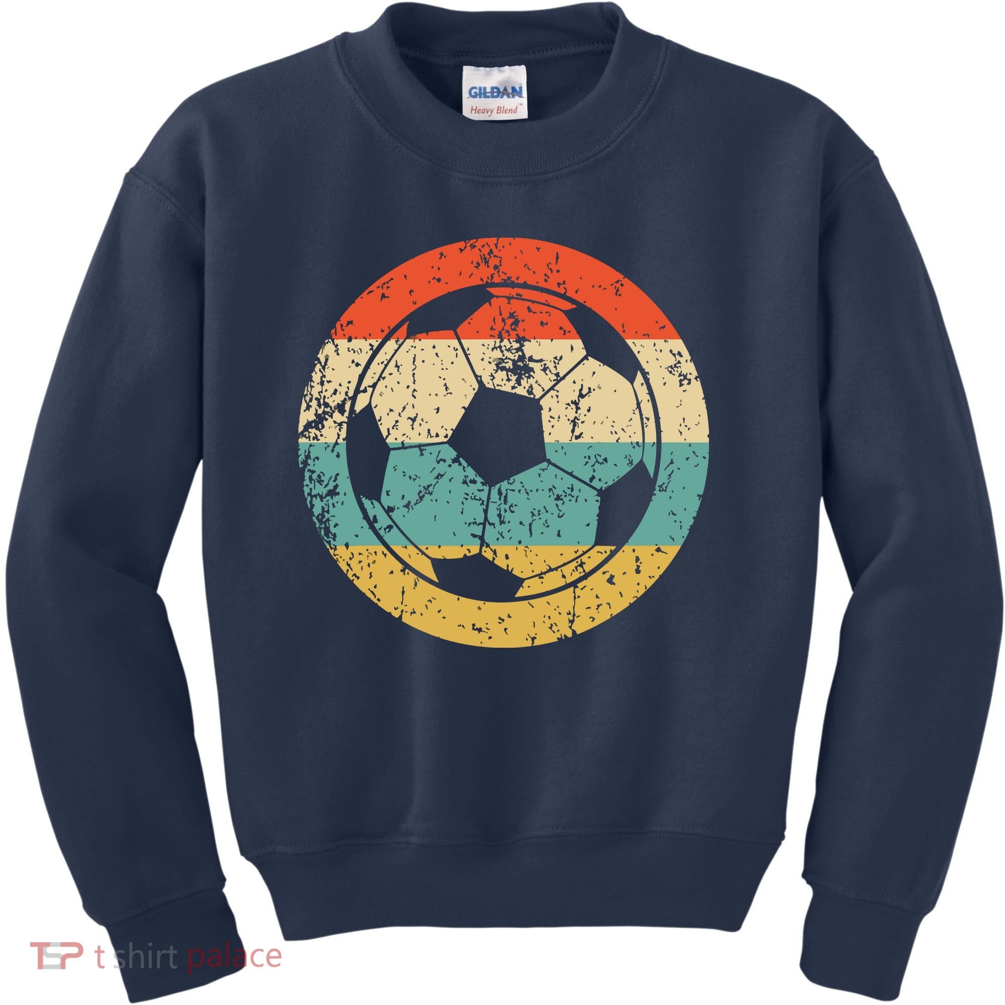 Soccer Retro Soccer Ball Kids Sweatshirt