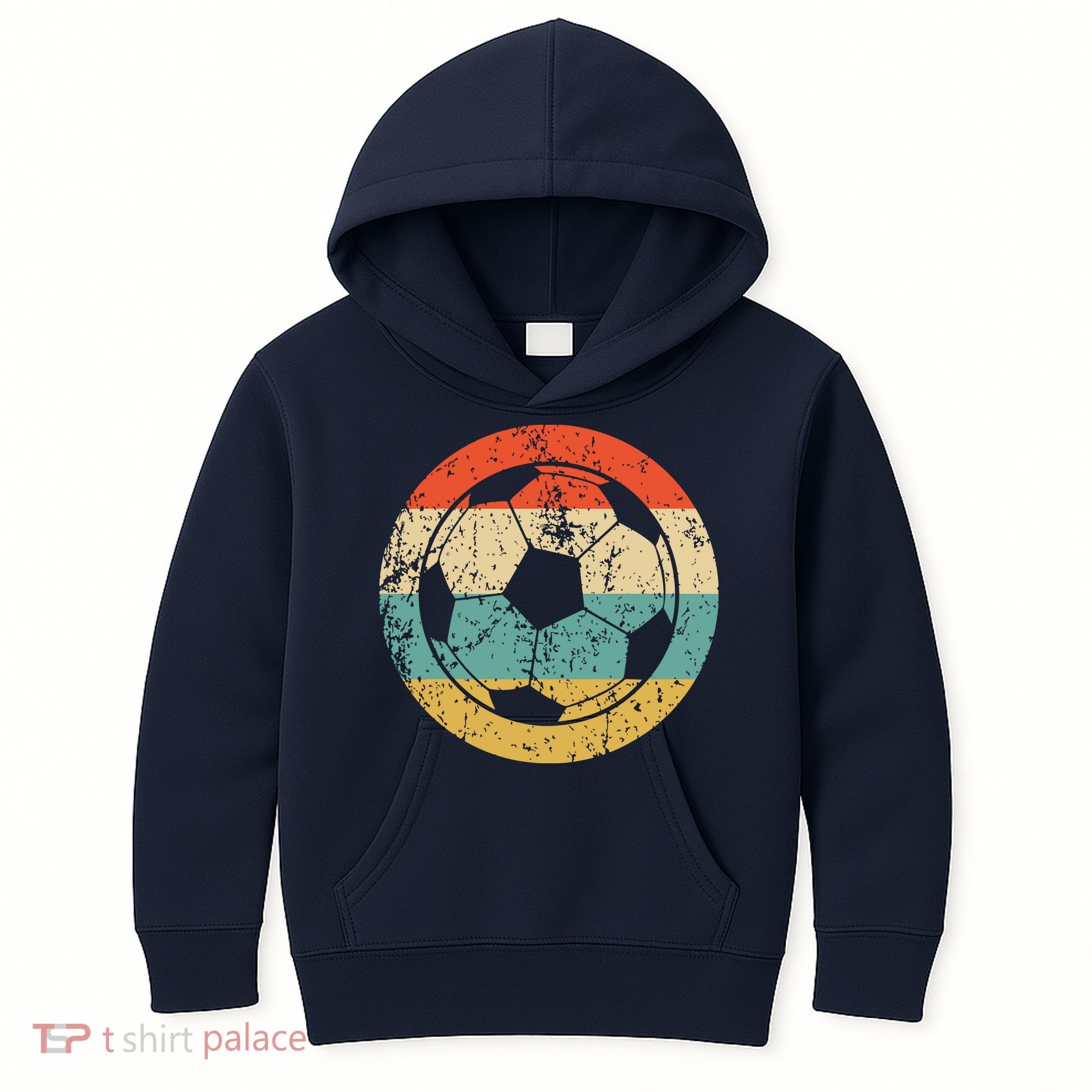 Soccer Retro Soccer Ball Kids Hoodie