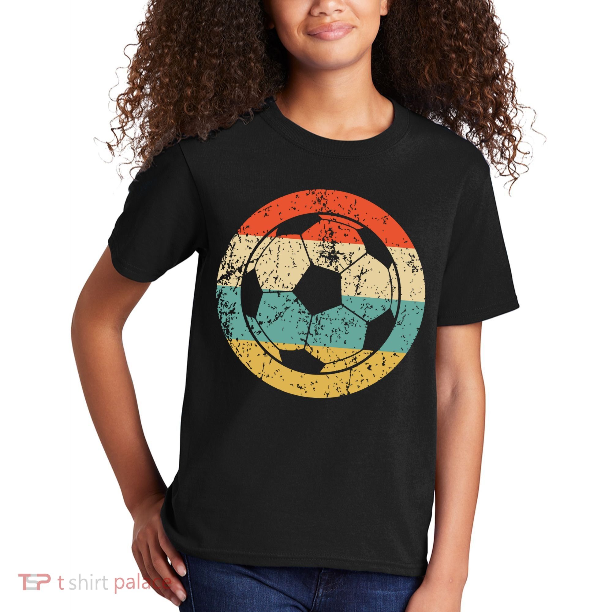 Soccer Retro Soccer Ball Kids T-Shirt