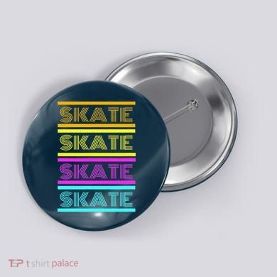 SKATE Roller Skate Button