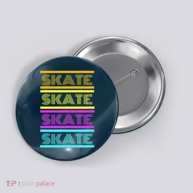 SKATE Roller Skate Button
