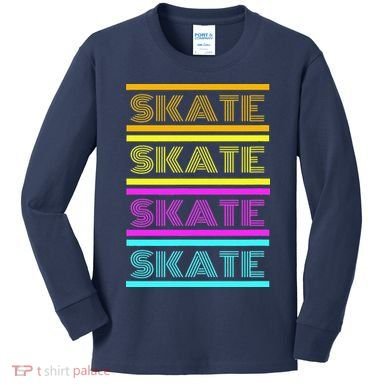 SKATE Roller Skate Kids Long Sleeve Shirt