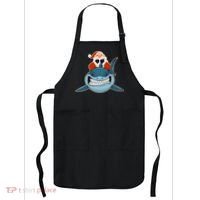 Santa Riding Shark Christmas Shark Apron thumb 0