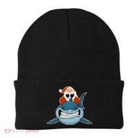 Santa Riding Shark Christmas Shark Beanie thumb 0