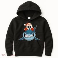 Santa Riding Shark Christmas Shark Kids Hoodie thumb 0