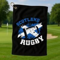 Scotland Rugby Scottish Scotland Flag Golf Towel thumb 1