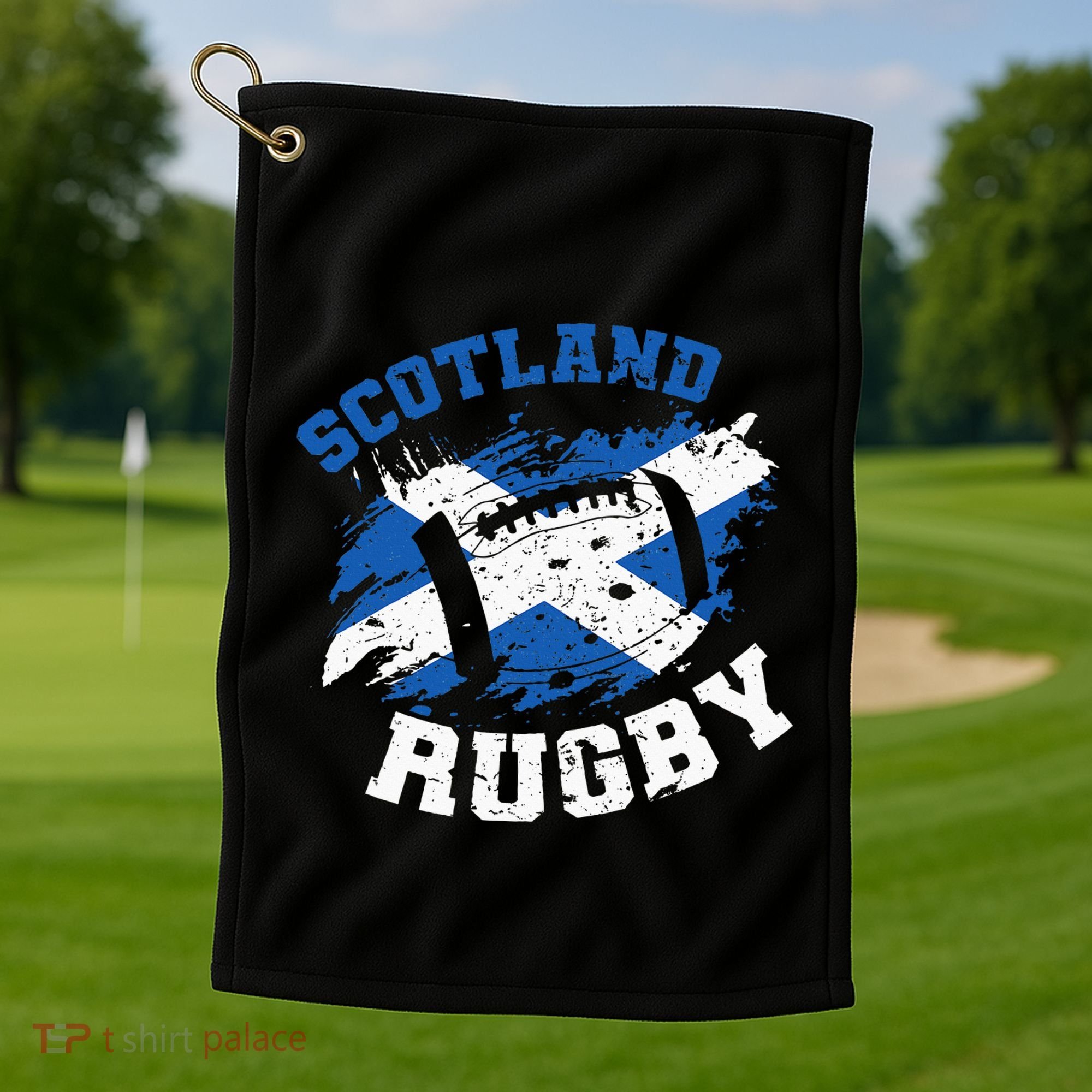 Scotland Rugby Scottish Scotland Flag Golf Towel