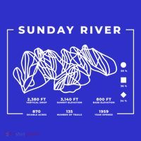 Sunday River Ski Trail Snowboard Skiing Maine Skier Cool Gift Polo thumb 2