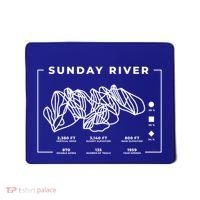 Sunday River Ski Trail Snowboard Skiing Maine Skier Cool Gift Mousepad thumb 0