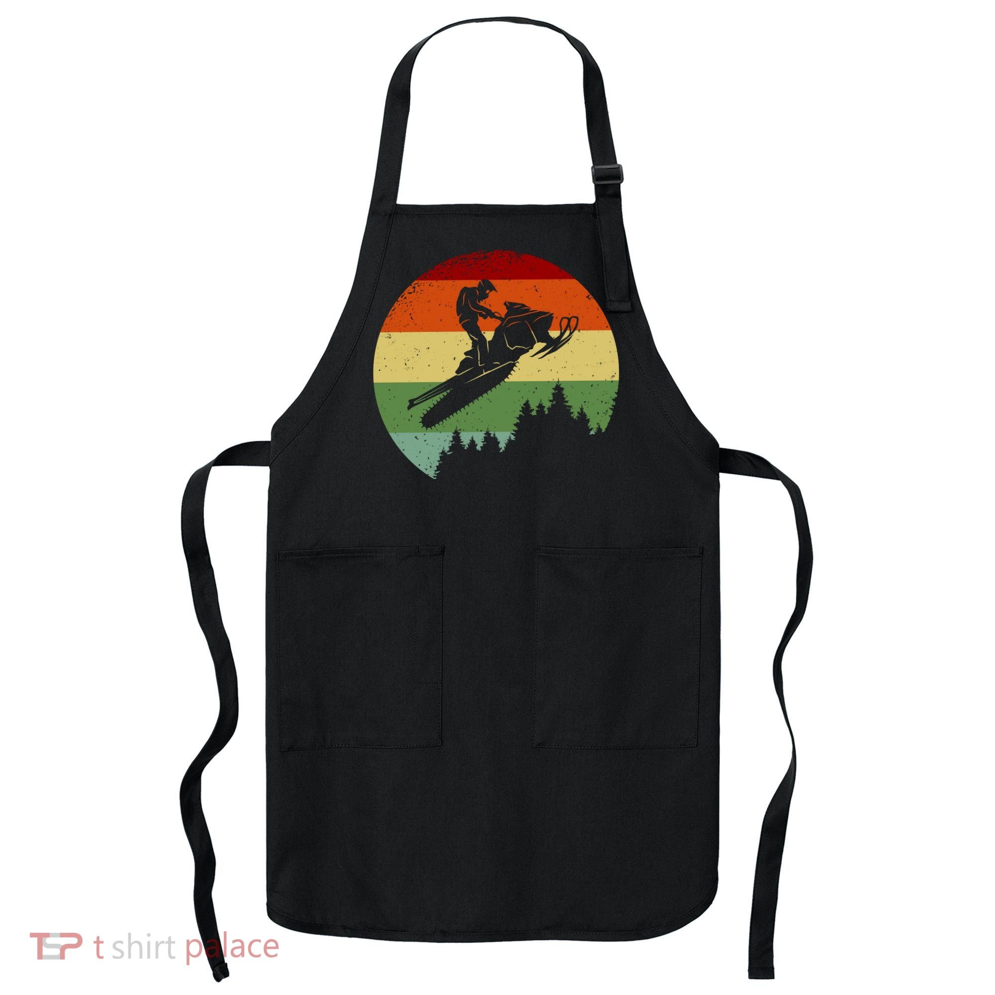Snowmobile Retro Apron