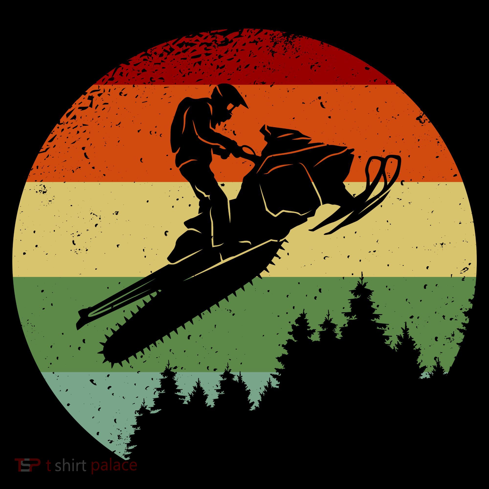 Snowmobile Retro Apron