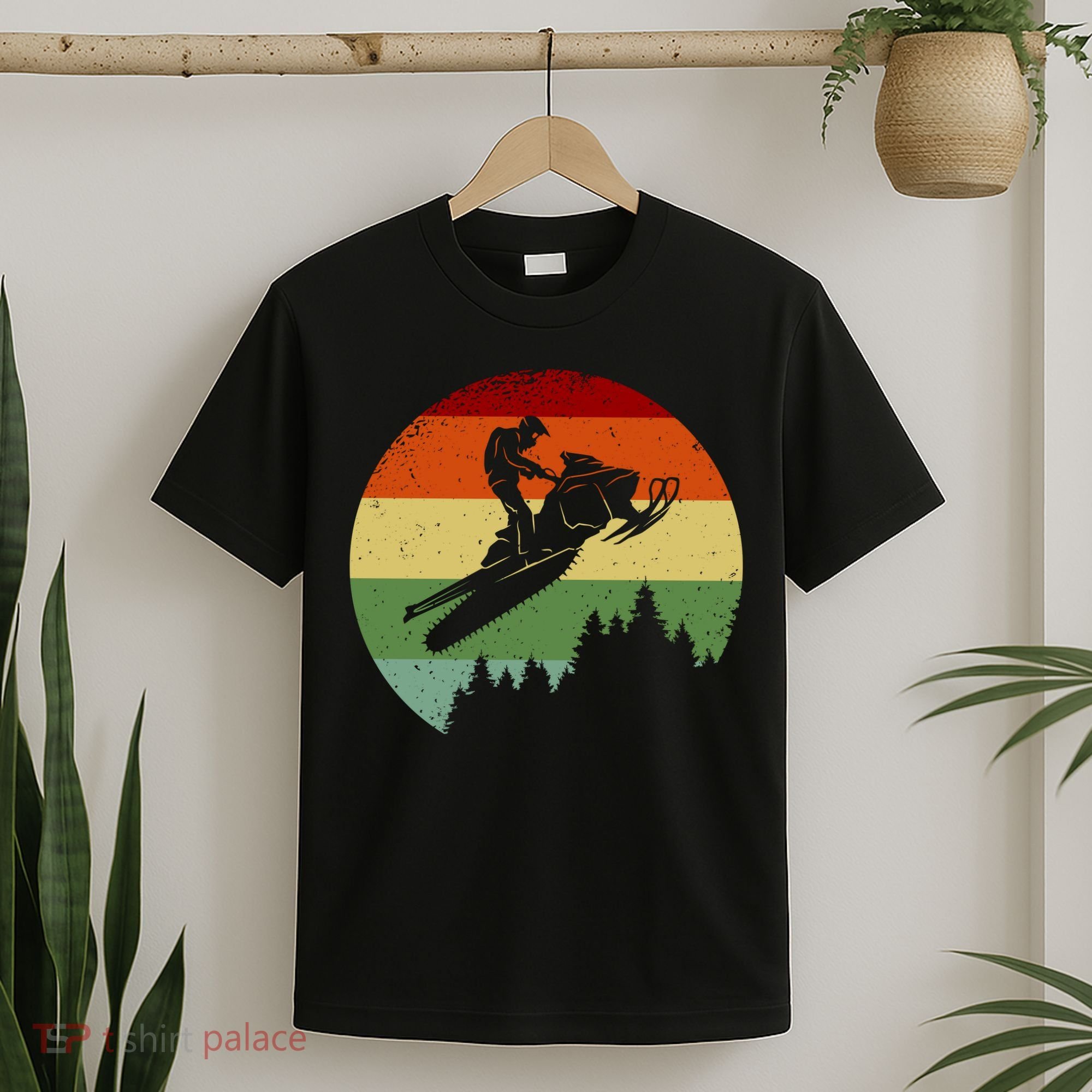 Snowmobile Retro T-Shirt