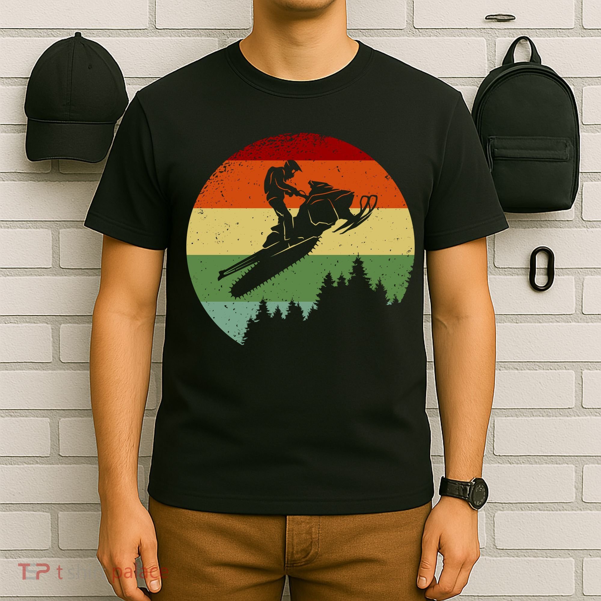 Snowmobile Retro T-Shirt