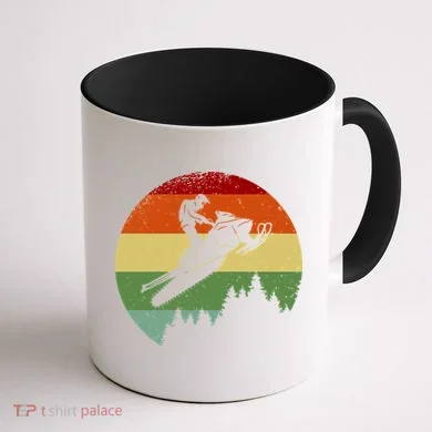 Snowmobile Retro Coffee Mug back