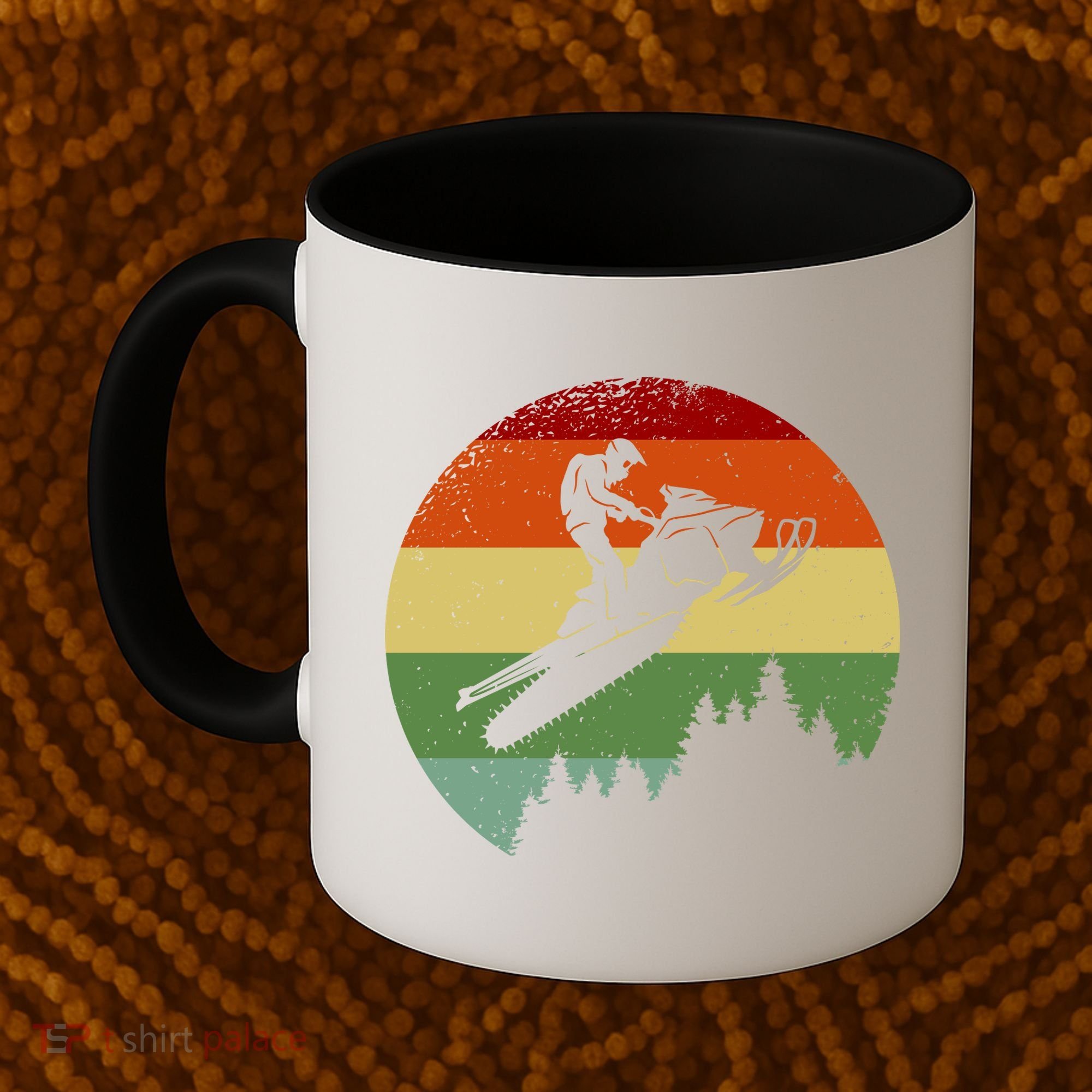 Snowmobile Retro Coffee Mug