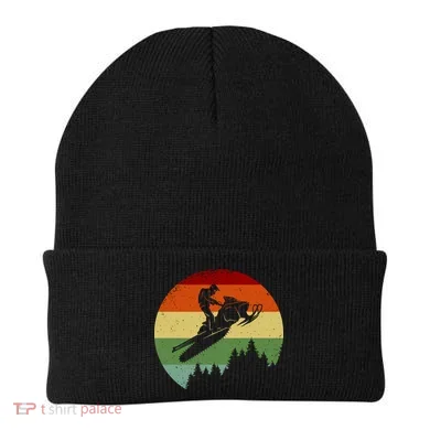 Snowmobile Retro Beanie