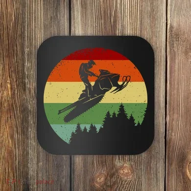 Snowmobile Retro Coaster