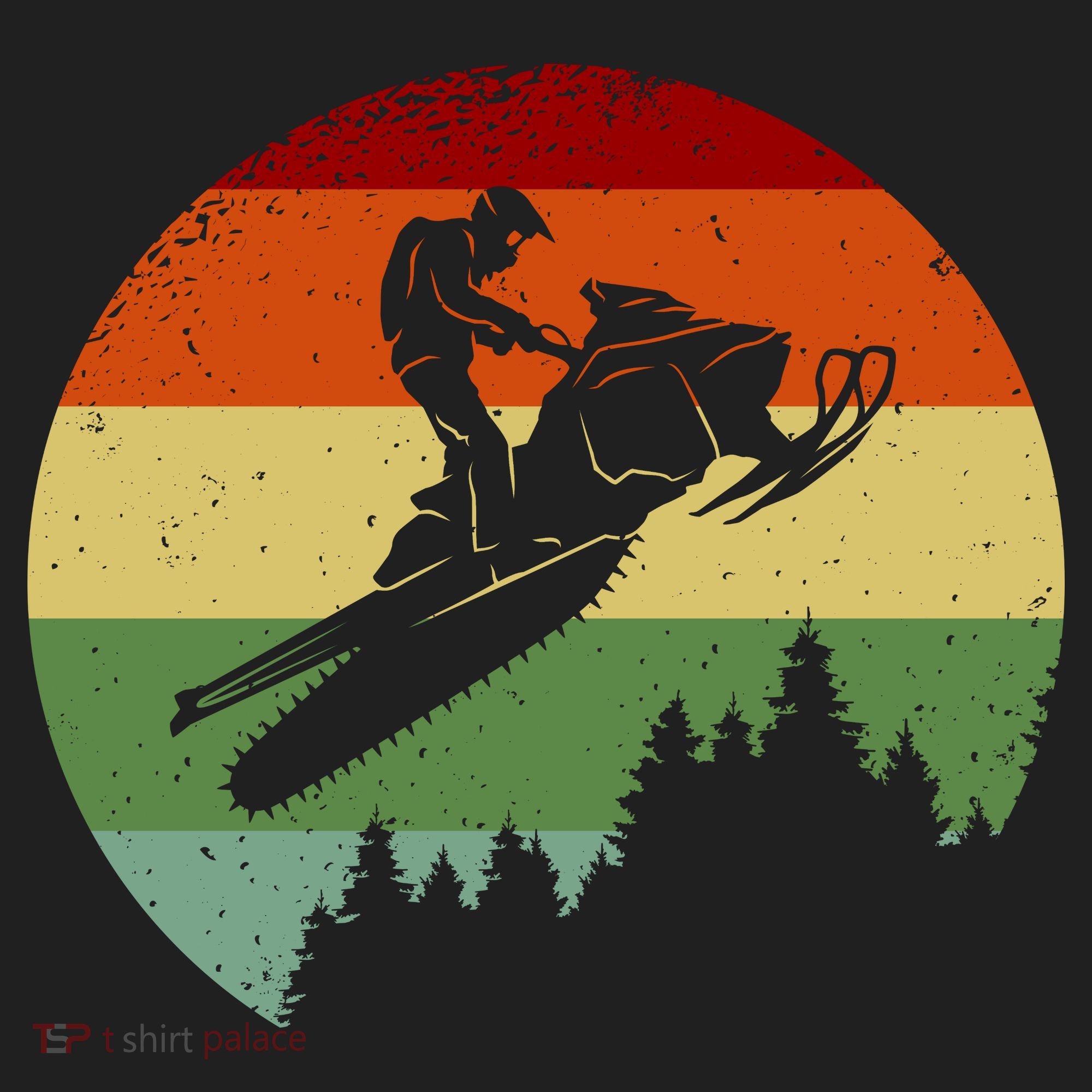 Snowmobile Retro Tumbler