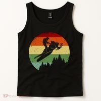 Snowmobile Retro Tank Top thumb 2