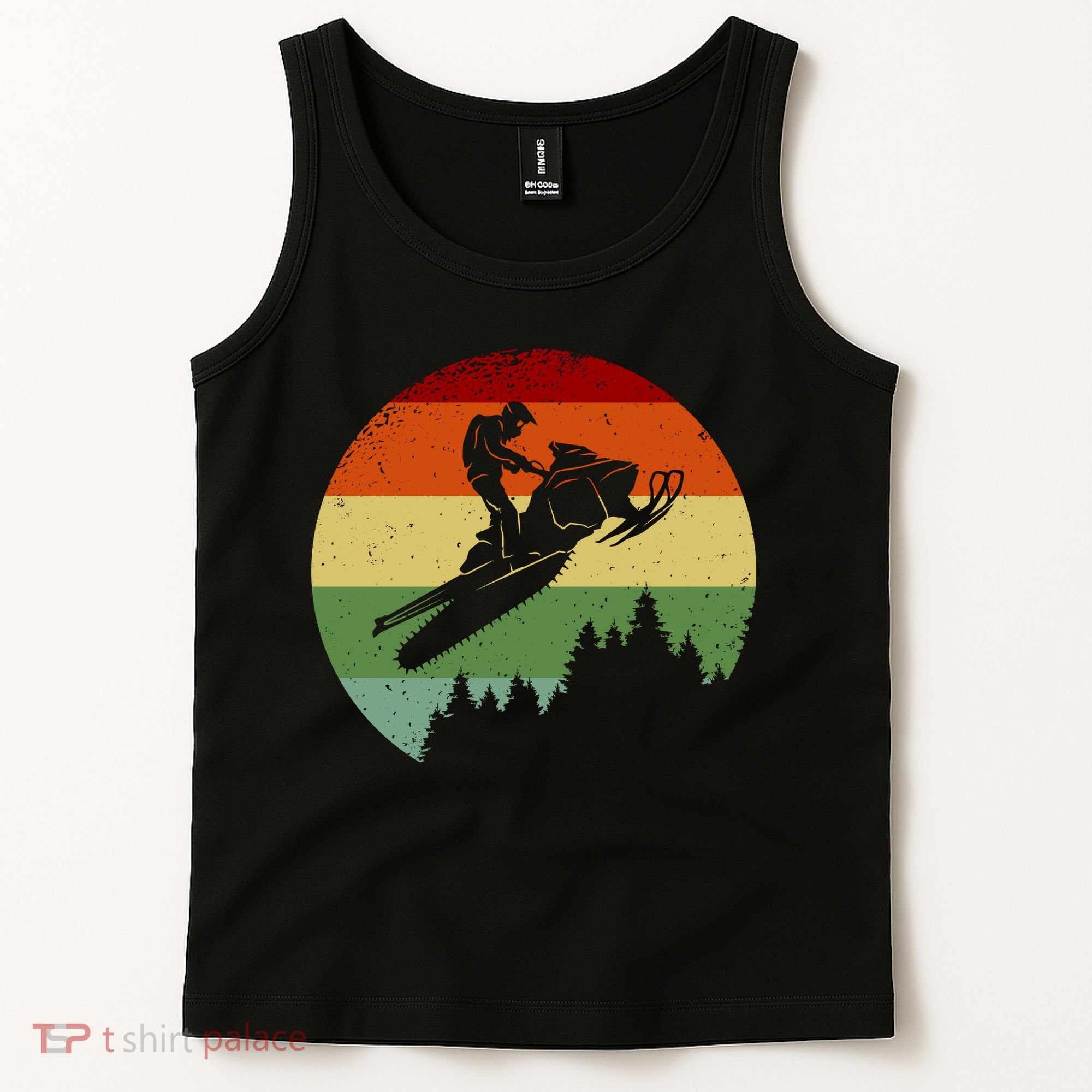 Snowmobile Retro Tank Top