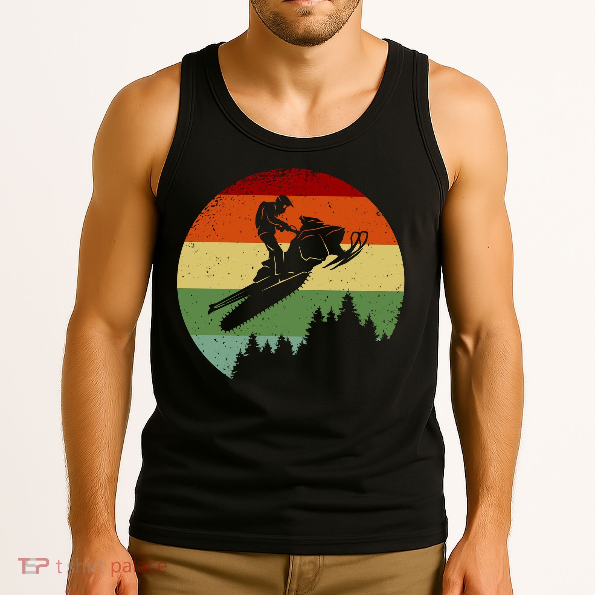 Snowmobile Retro Tank Top