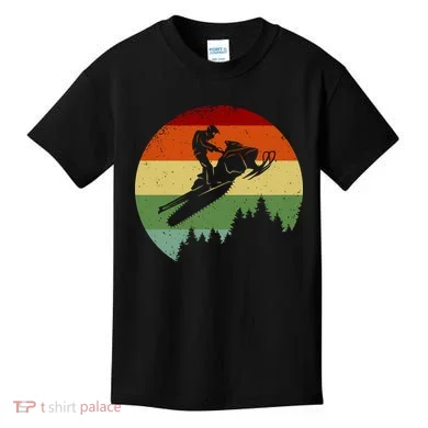 Snowmobile Retro Kids T-Shirt