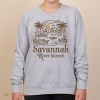 Savannah River Street Georgia Souvenir Women's Sweatshirt thumb 0