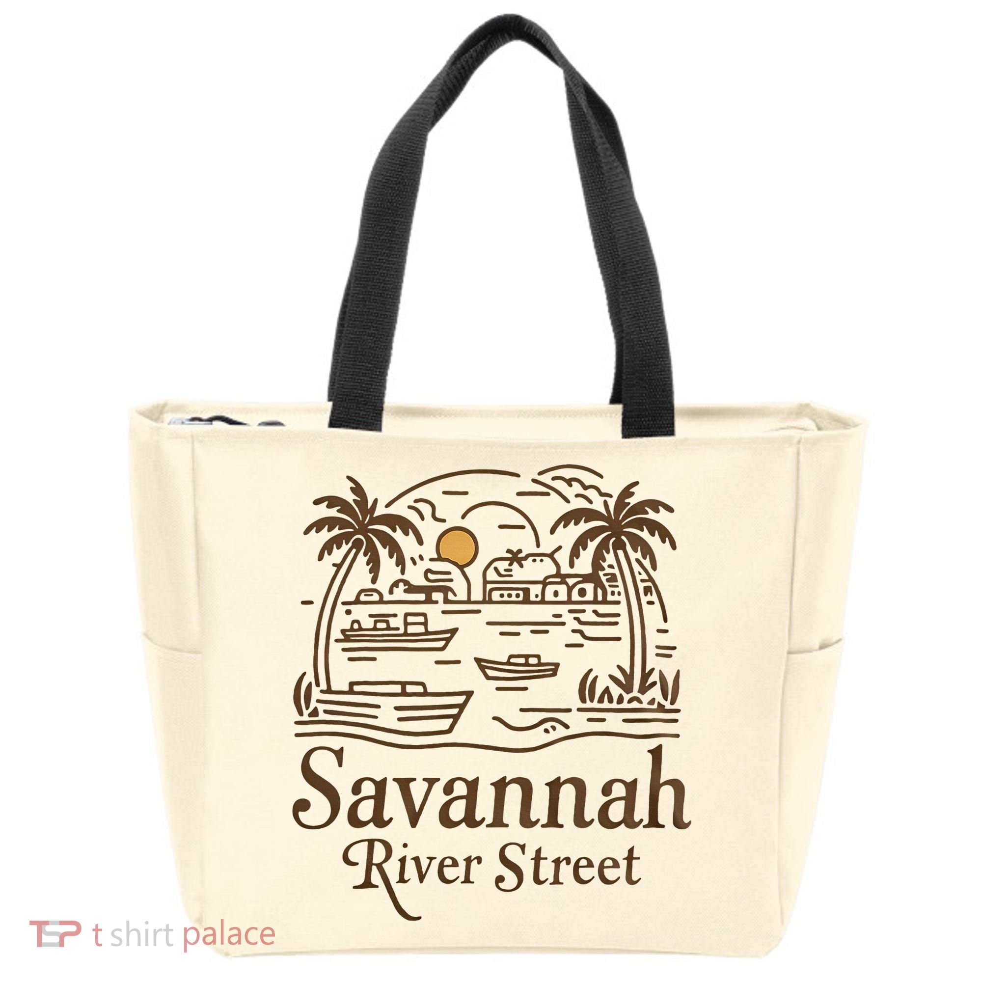 Savannah River Street Georgia Souvenir Tote Bag