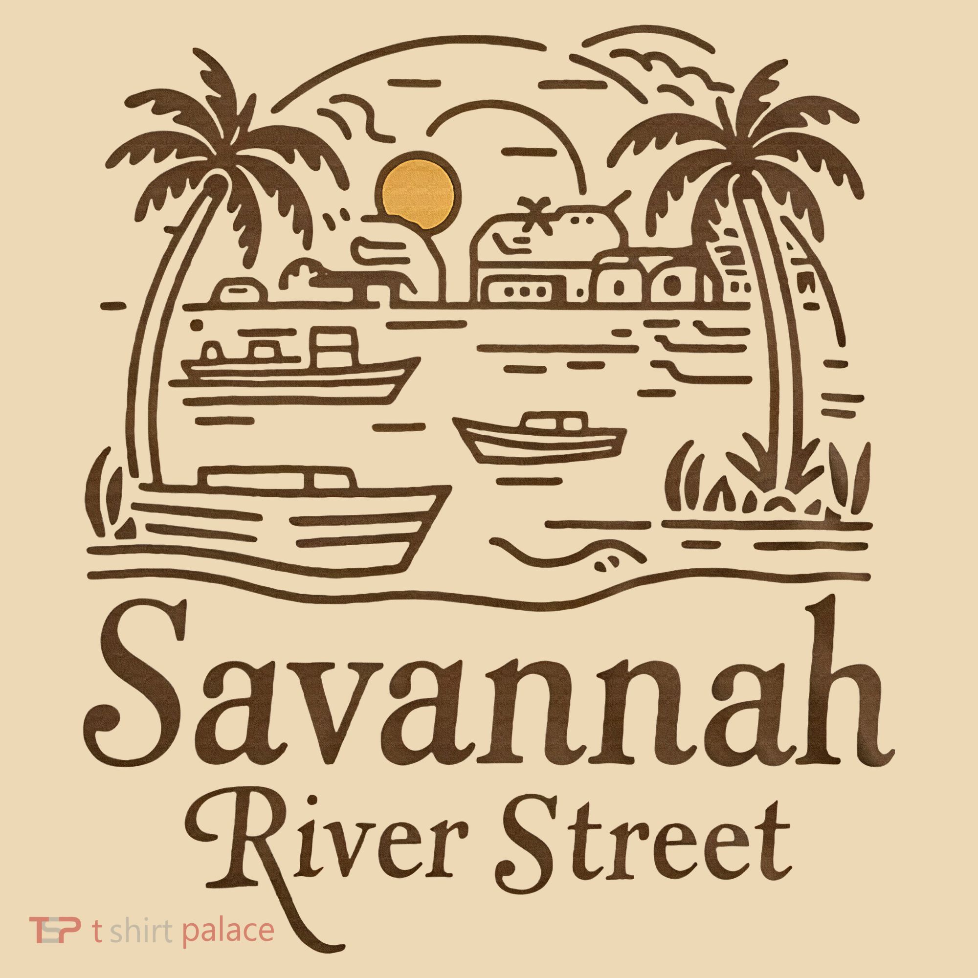 Savannah River Street Georgia Souvenir Tote Bag