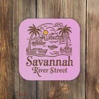 Savannah River Street Georgia Souvenir Coaster thumb 0