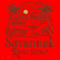 Savannah River Street Georgia Souvenir Santa Hat thumb 1