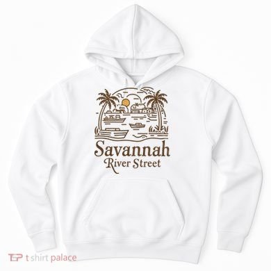 Savannah River Street Georgia Souvenir Hoodie