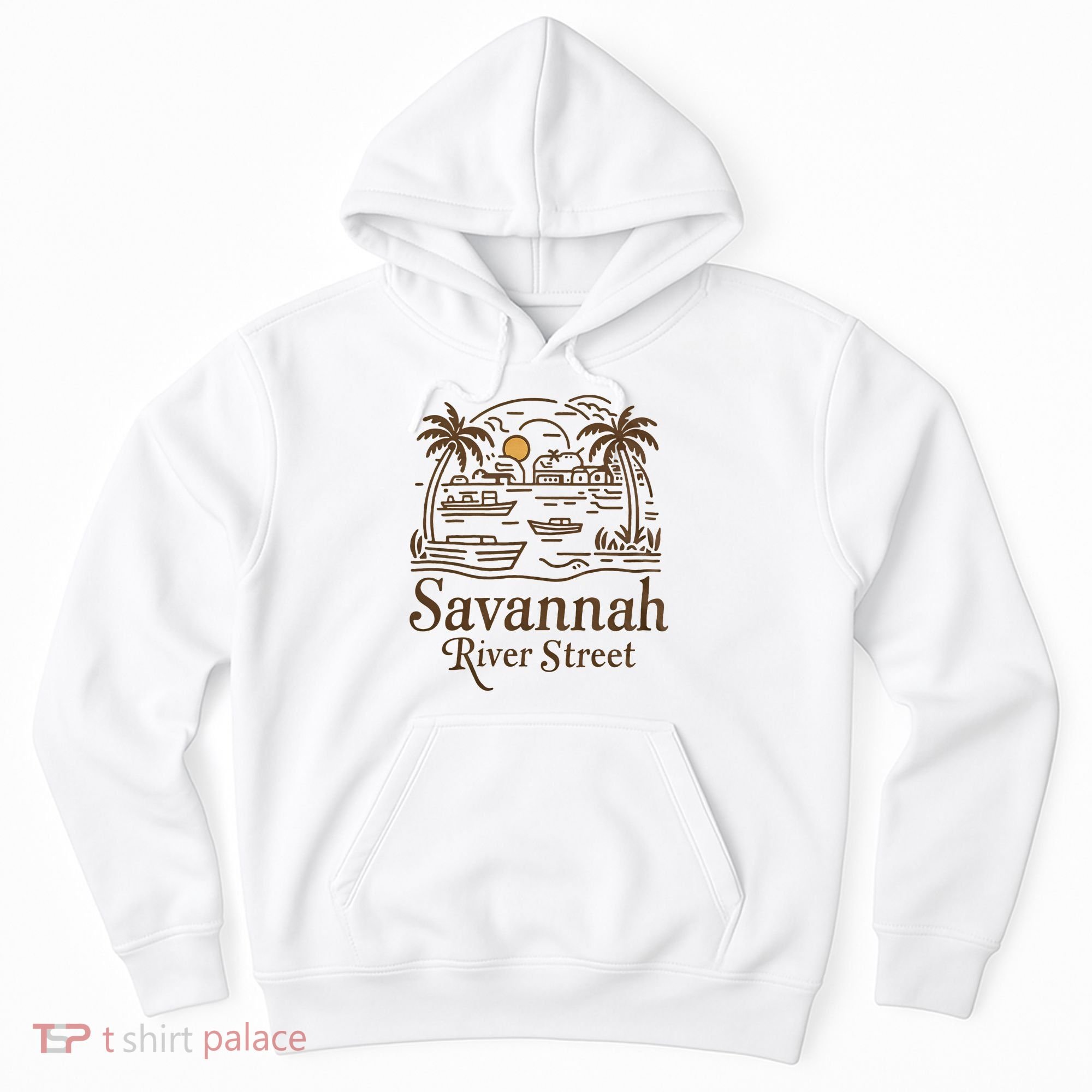 Savannah River Street Georgia Souvenir Hoodie