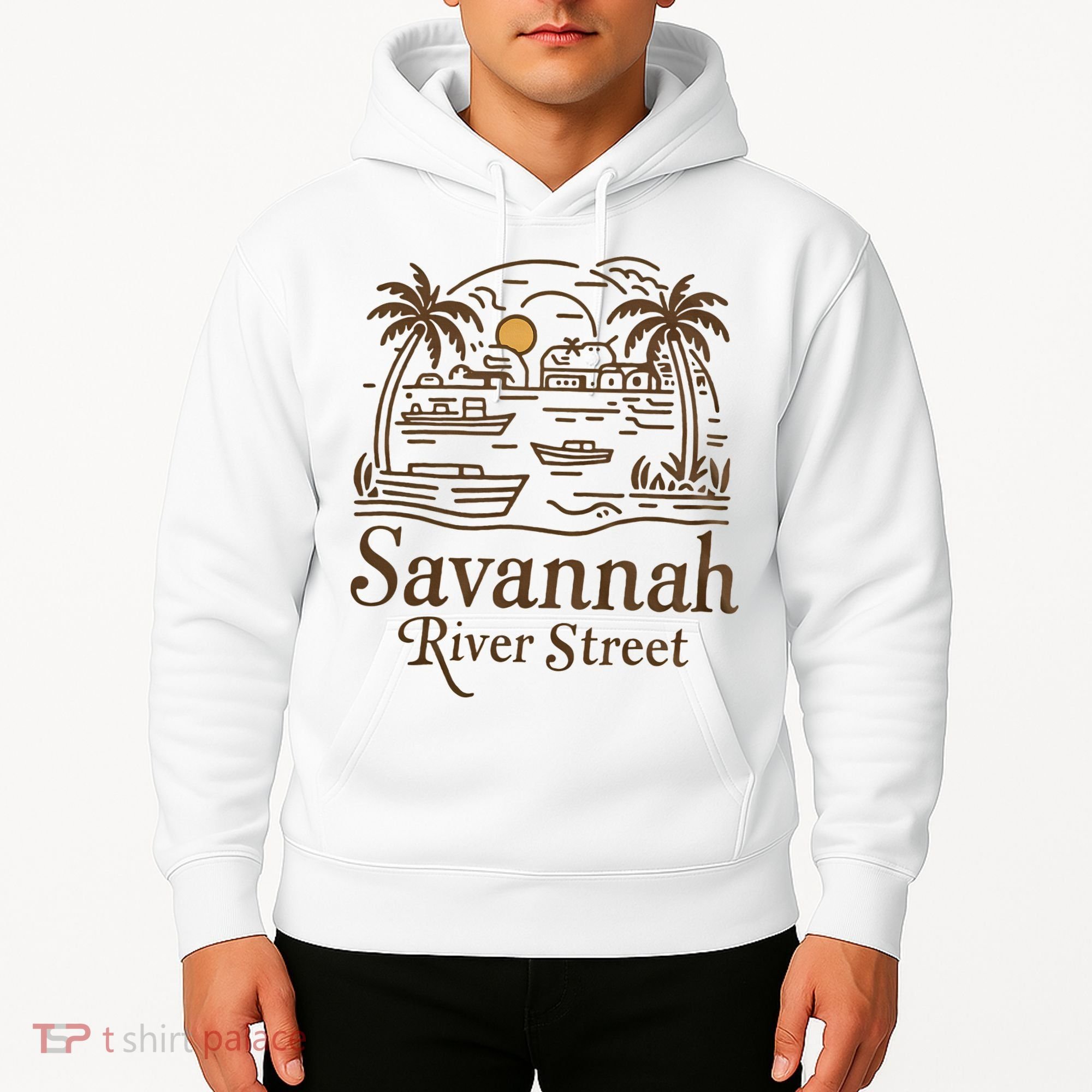 Savannah River Street Georgia Souvenir Hoodie