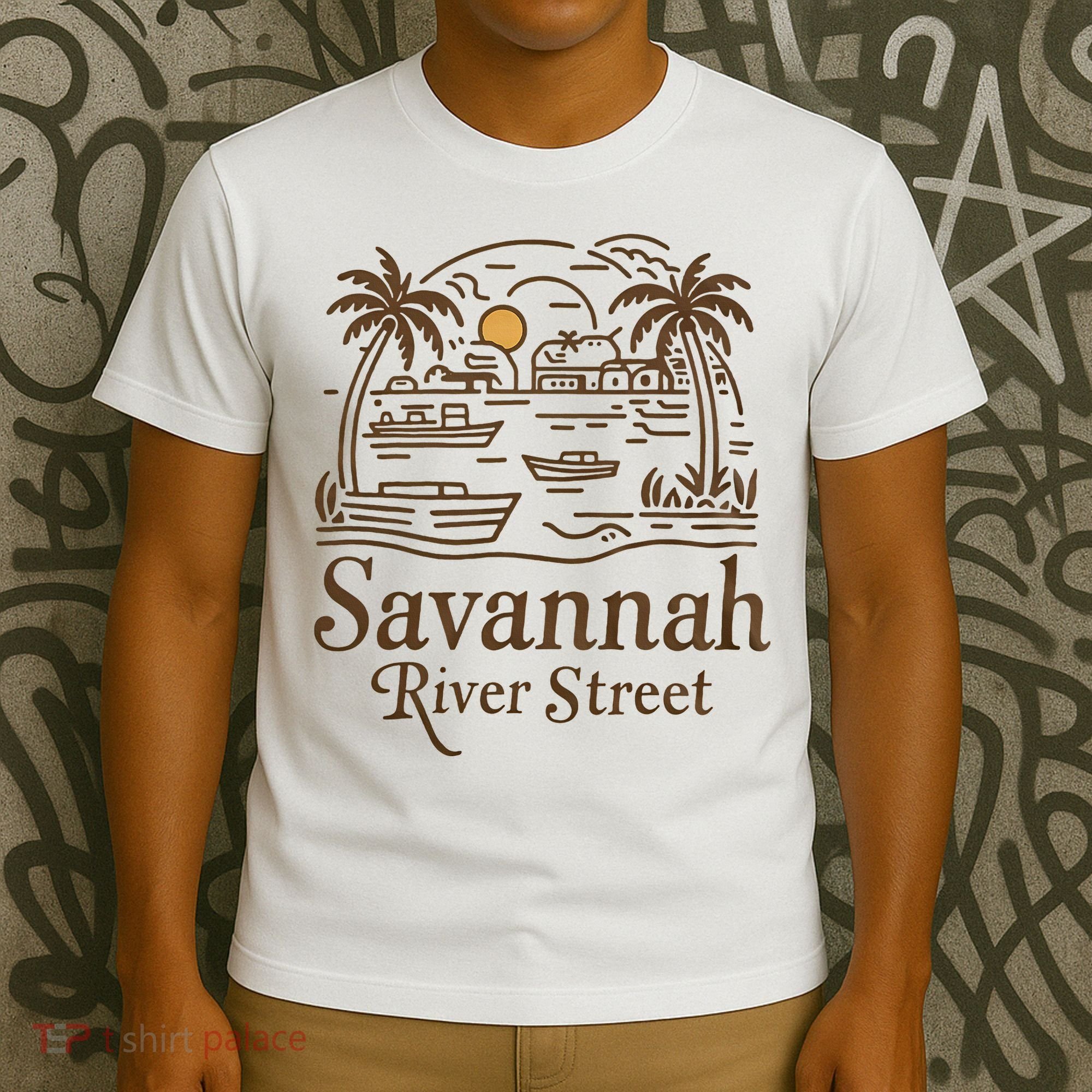 Savannah River Street Georgia Souvenir T-Shirt