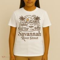 Savannah River Street Georgia Souvenir T-Shirt thumb 4