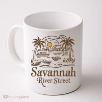 Savannah River Street Georgia Souvenir Coffee Mug thumb 0