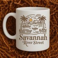 Savannah River Street Georgia Souvenir Coffee Mug thumb 2