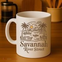Savannah River Street Georgia Souvenir Coffee Mug thumb 4