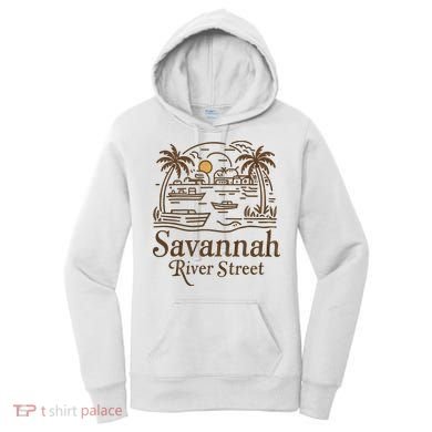 Savannah River Street Georgia Souvenir Women's Hoodie