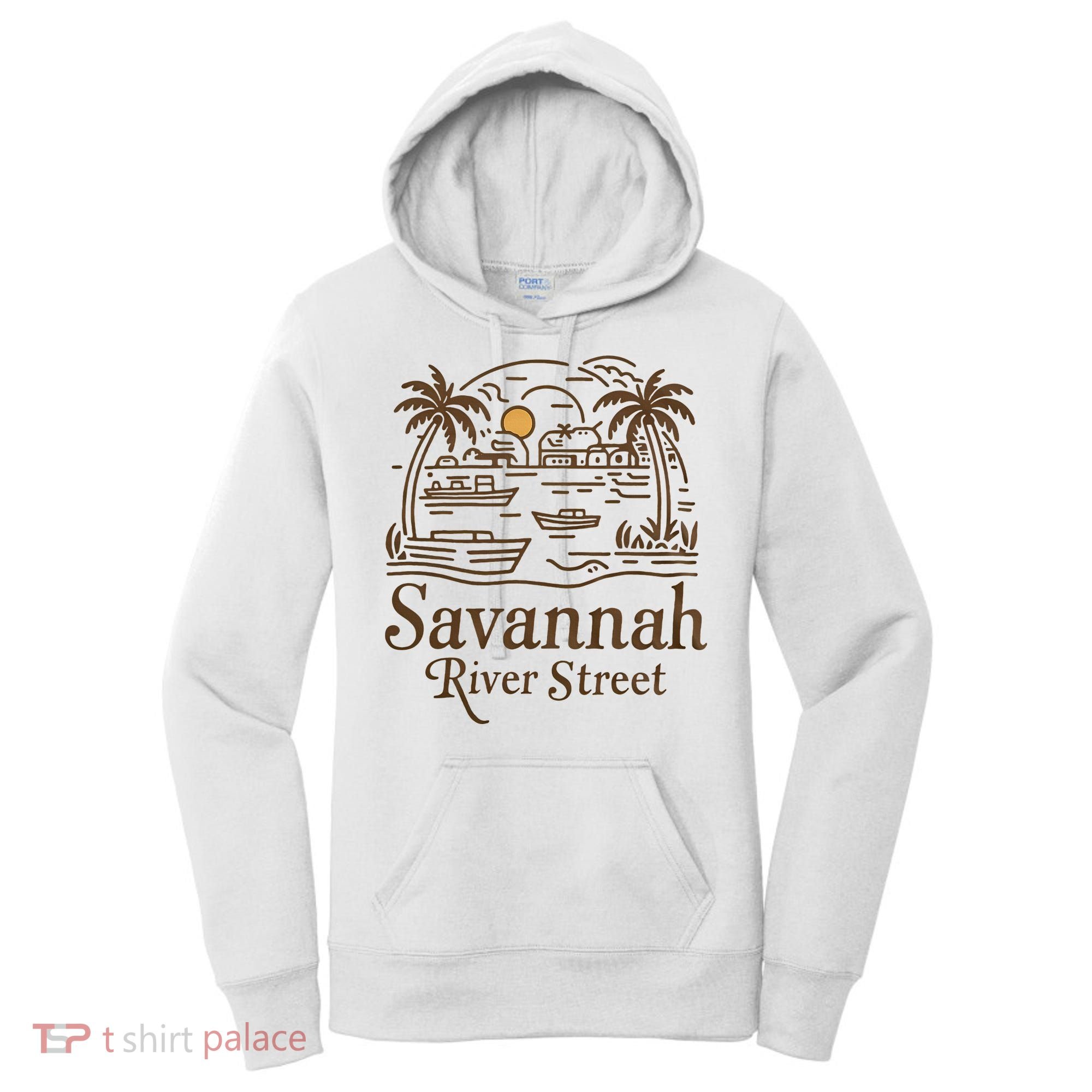 Savannah River Street Georgia Souvenir Women's Hoodie
