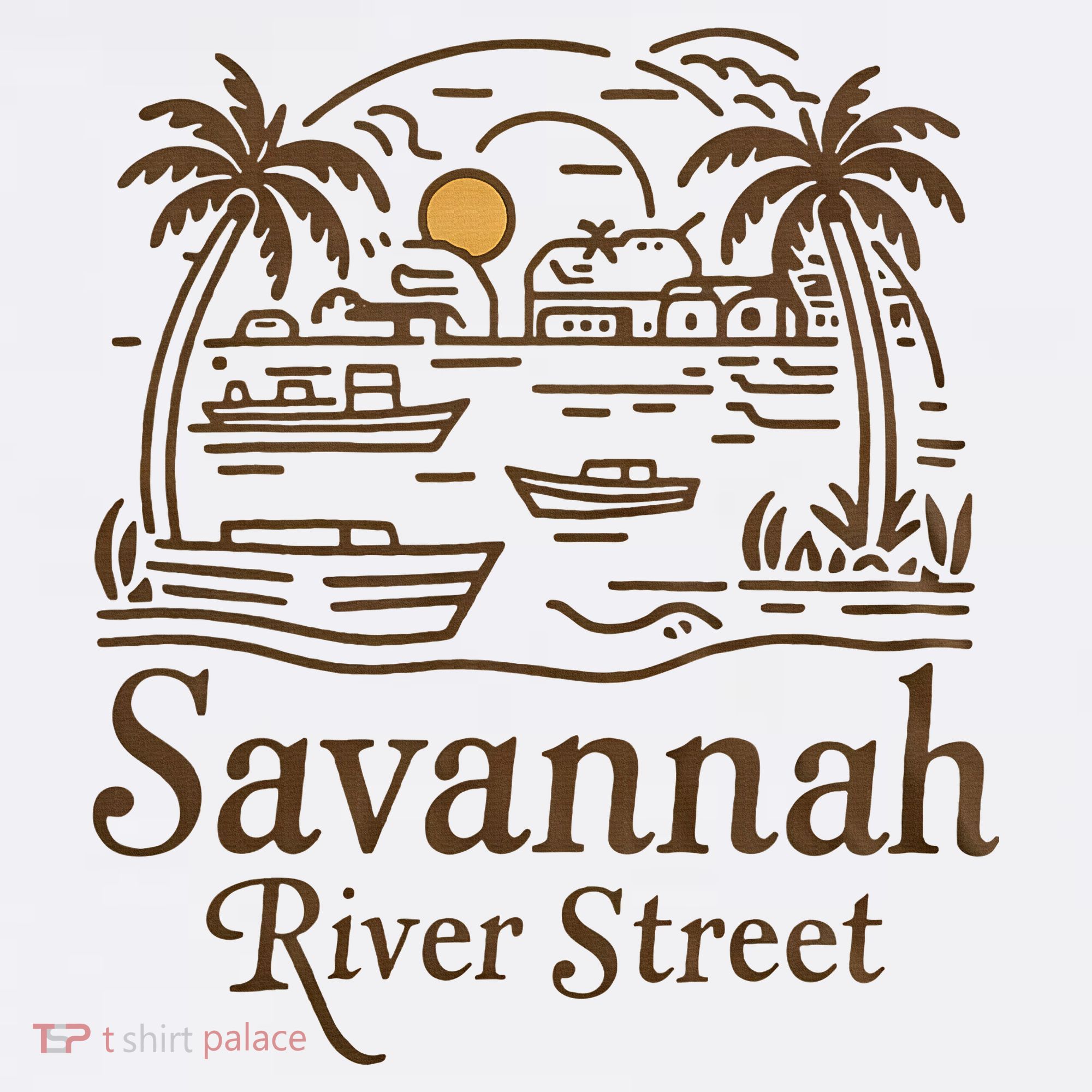 Savannah River Street Georgia Souvenir Women's Hoodie