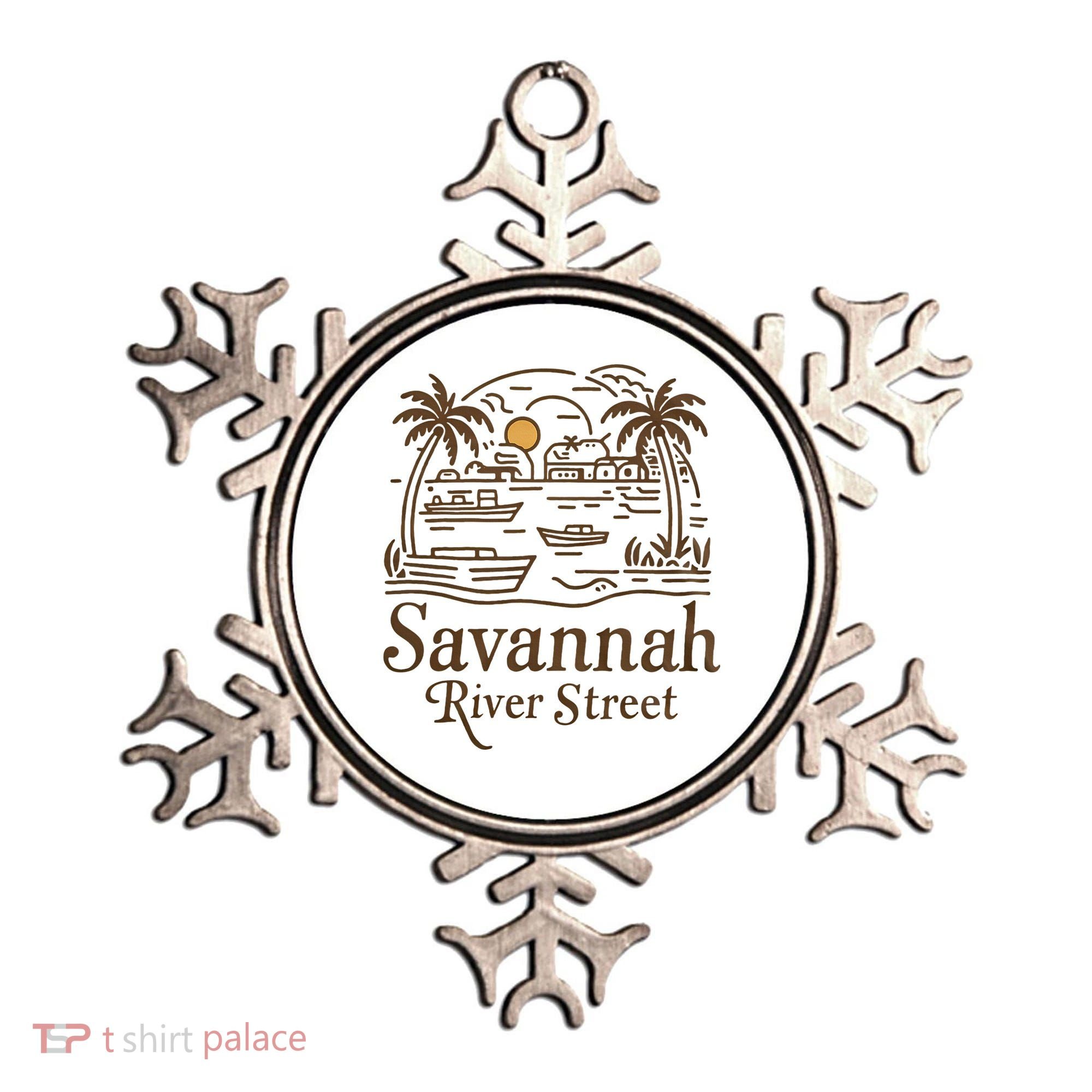 Savannah River Street Georgia Souvenir Ornament