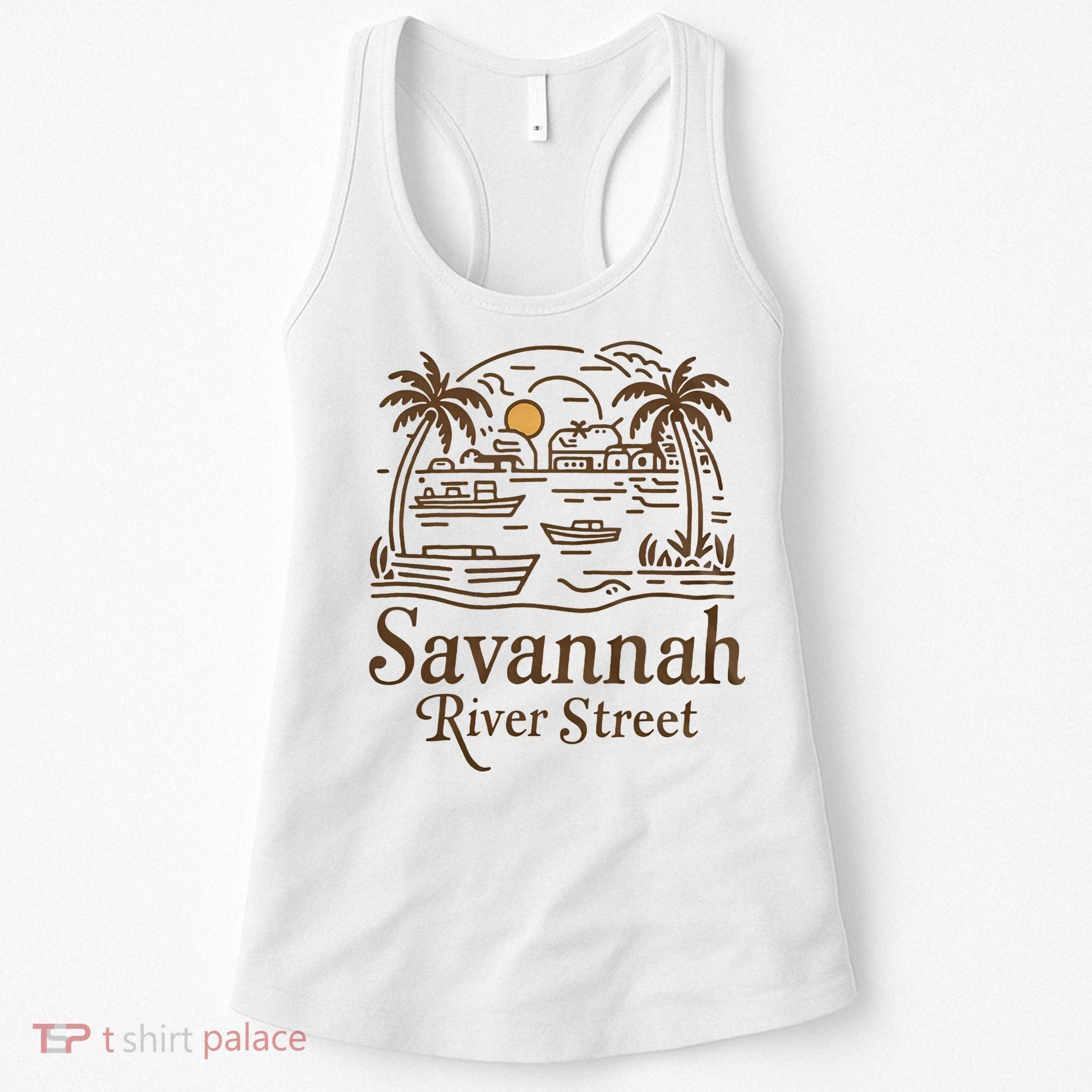 Savannah River Street Georgia Souvenir Women's Tank Top