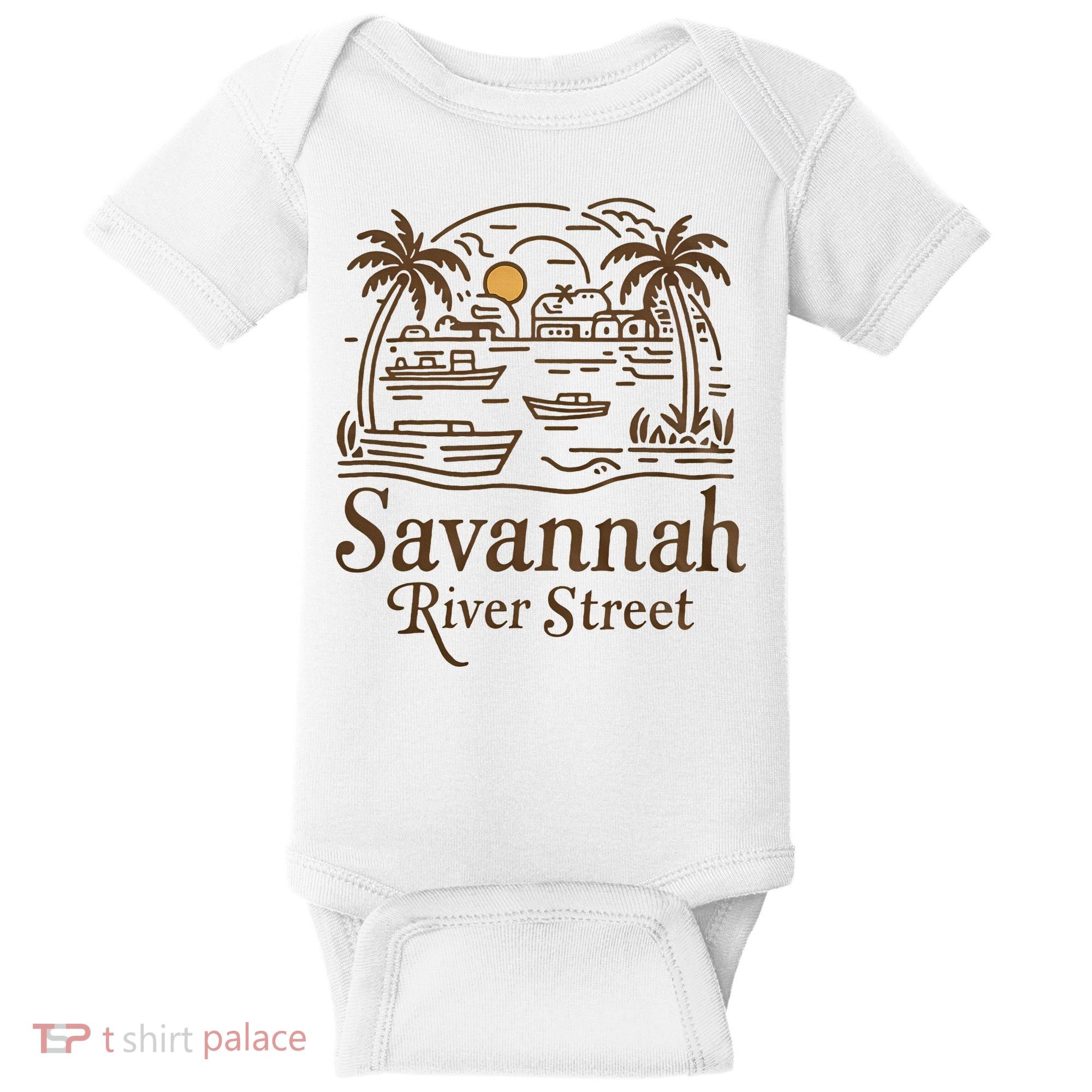 Savannah River Street Georgia Souvenir Baby Bodysuit