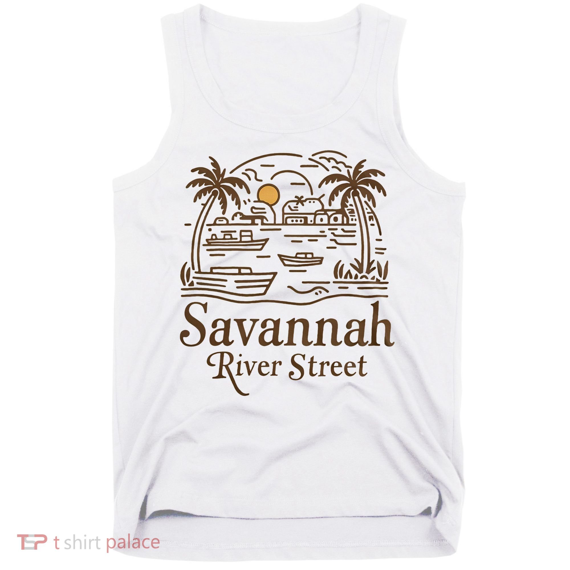 Savannah River Street Georgia Souvenir Tank Top