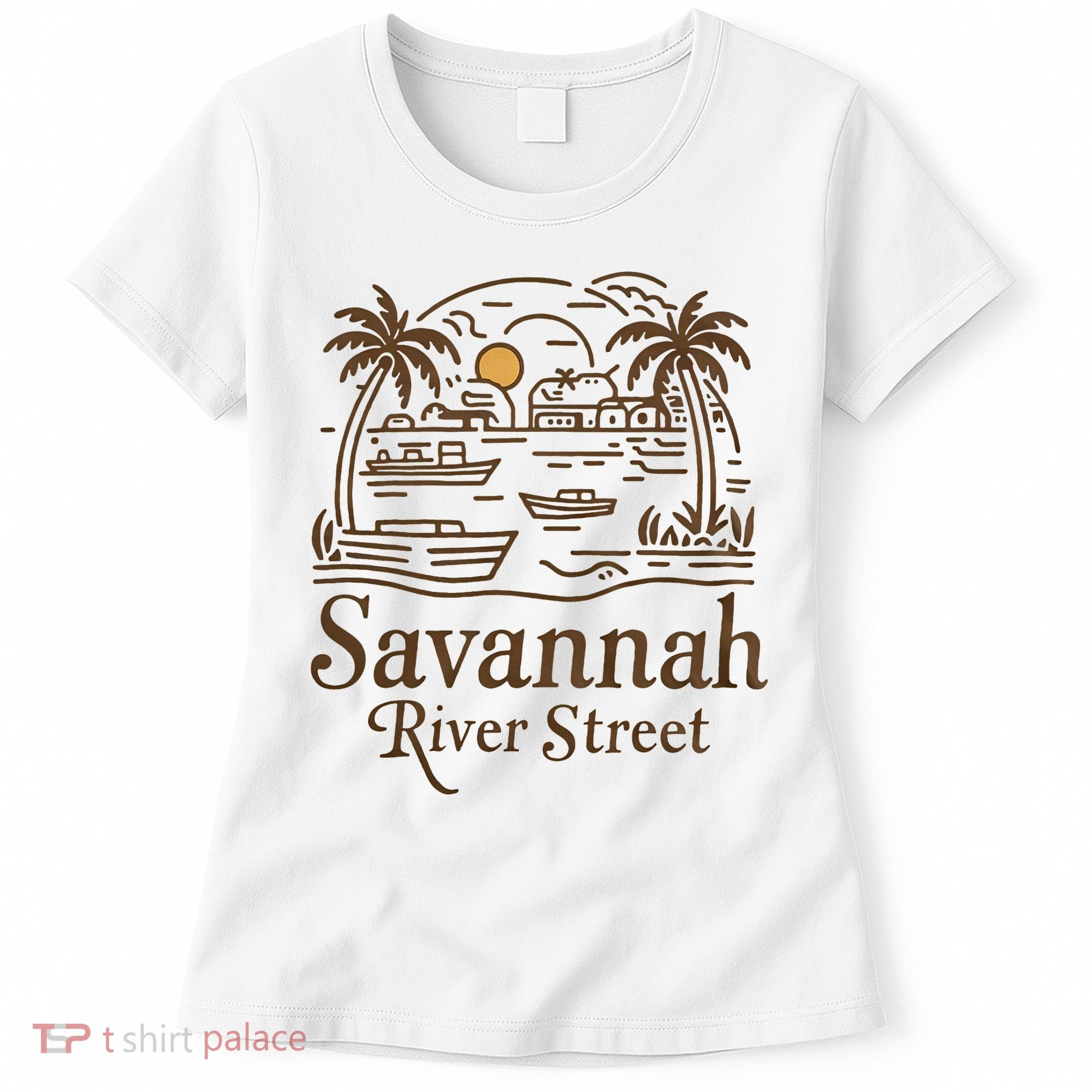 Savannah River Street Georgia Souvenir Women's T-Shirt