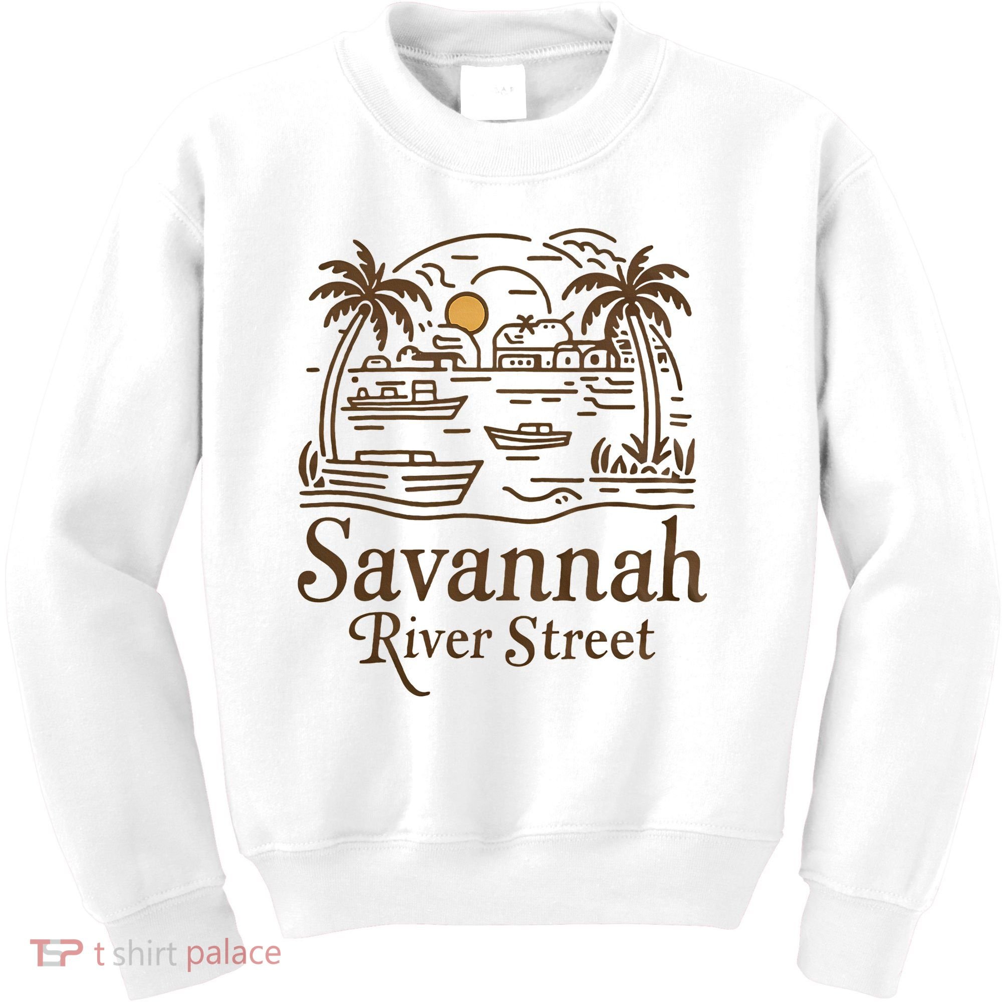 Savannah River Street Georgia Souvenir Kids Sweatshirt
