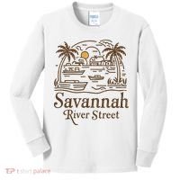 Savannah River Street Georgia Souvenir Kids Long Sleeve Shirt thumb 0